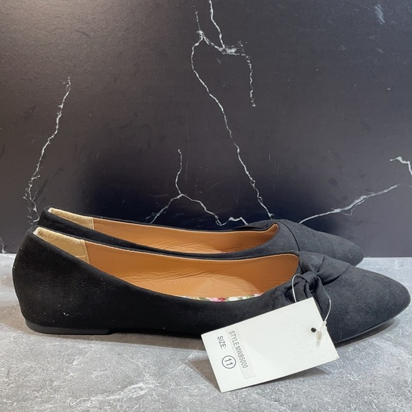 Epic Step Knotted Ballet Flats Black Size 11m - Picture 5 of 9